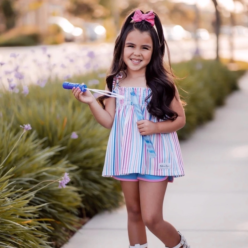 Bubblegum Stripes Tunic Set